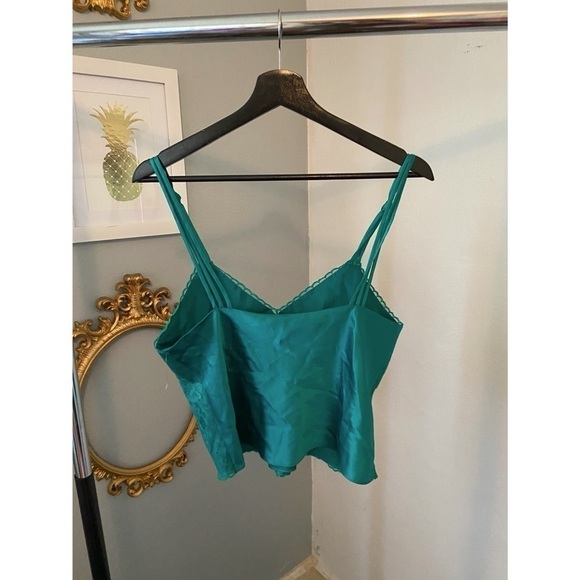 Vintage Victoria Secret Gold Label Green Lace Set Size Medium - Picture 6 of 10
